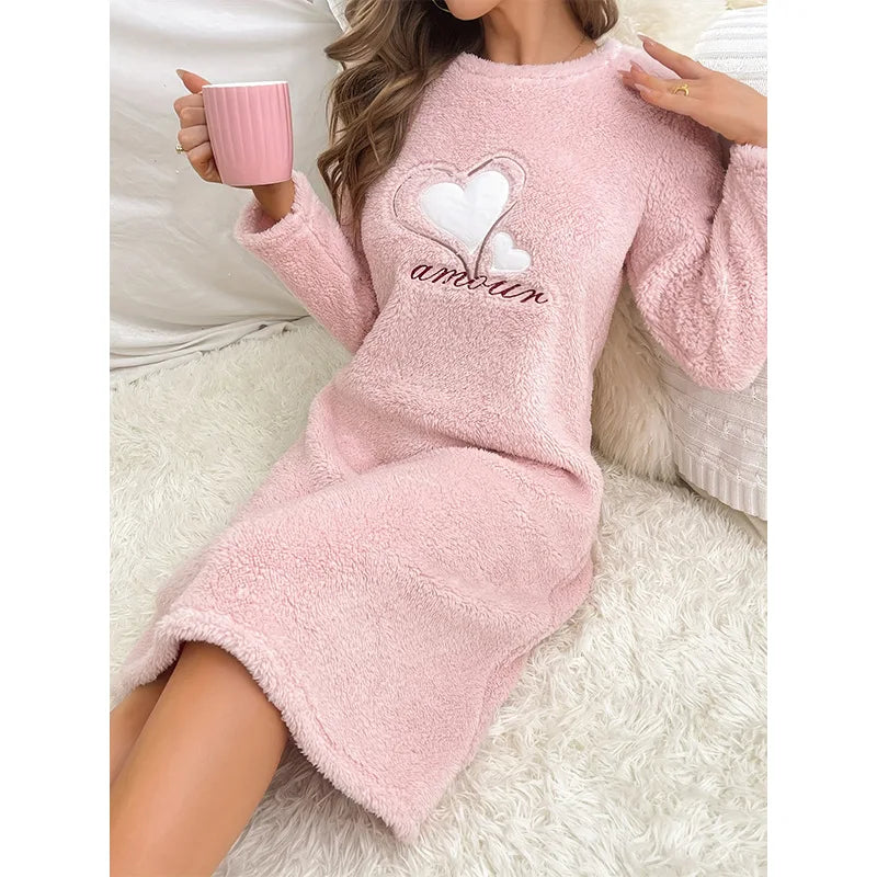 Robe de Nuit Velours Hiver