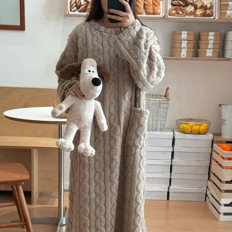 Robe de Nuit Flanelle Hiver