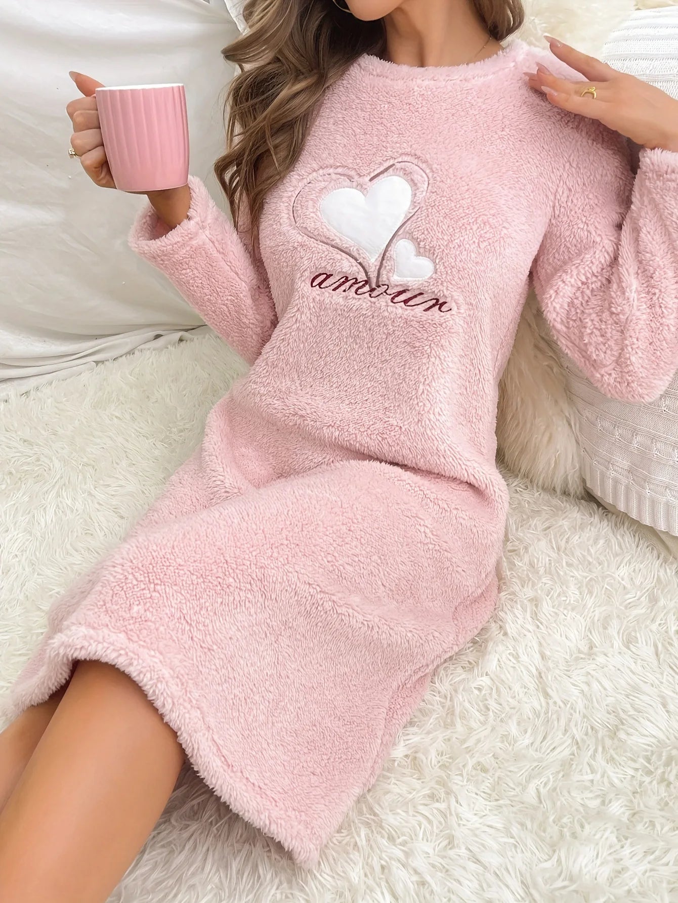 Robe de Nuit Velours Hiver