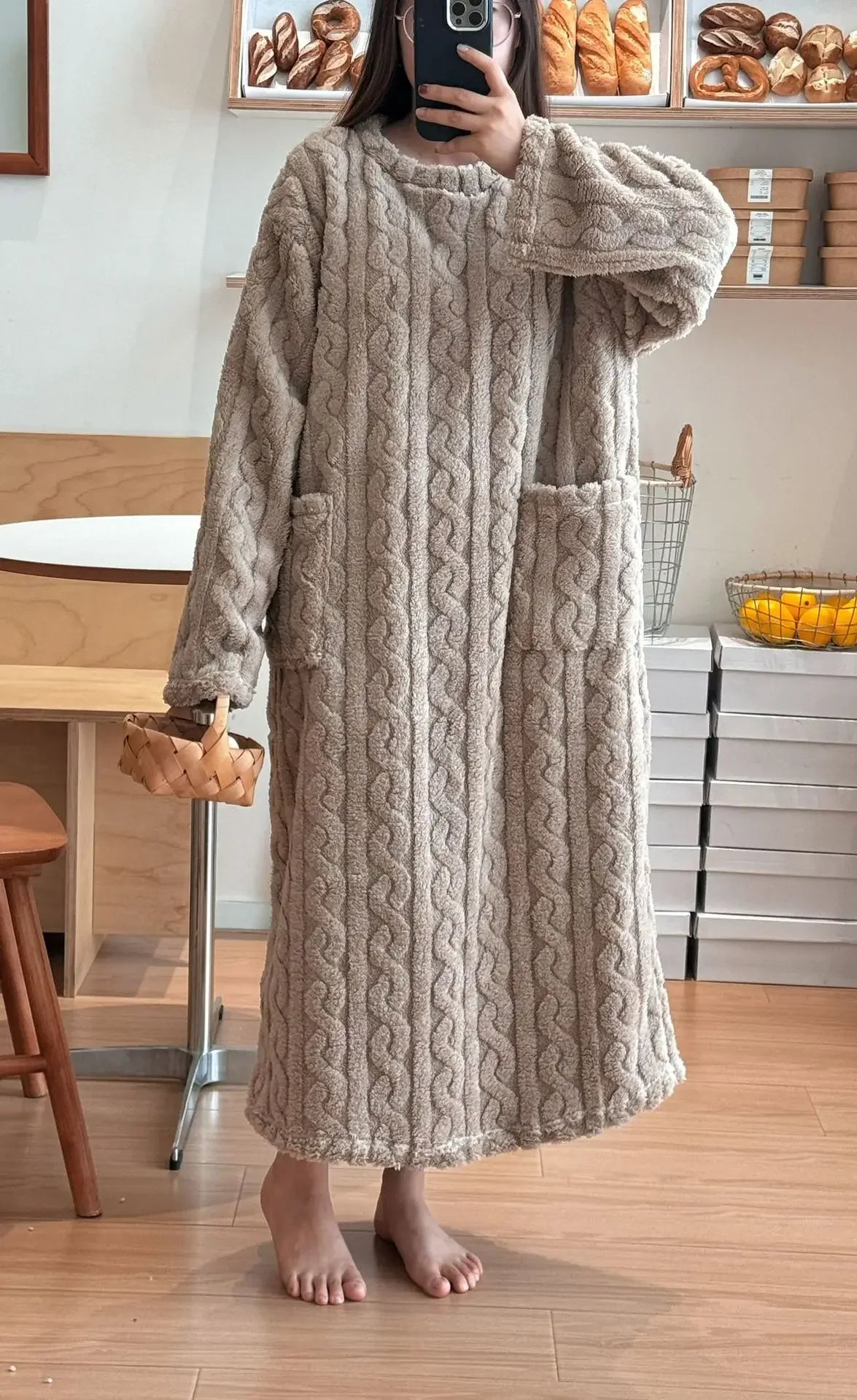 Robe de Nuit Flanelle Hiver