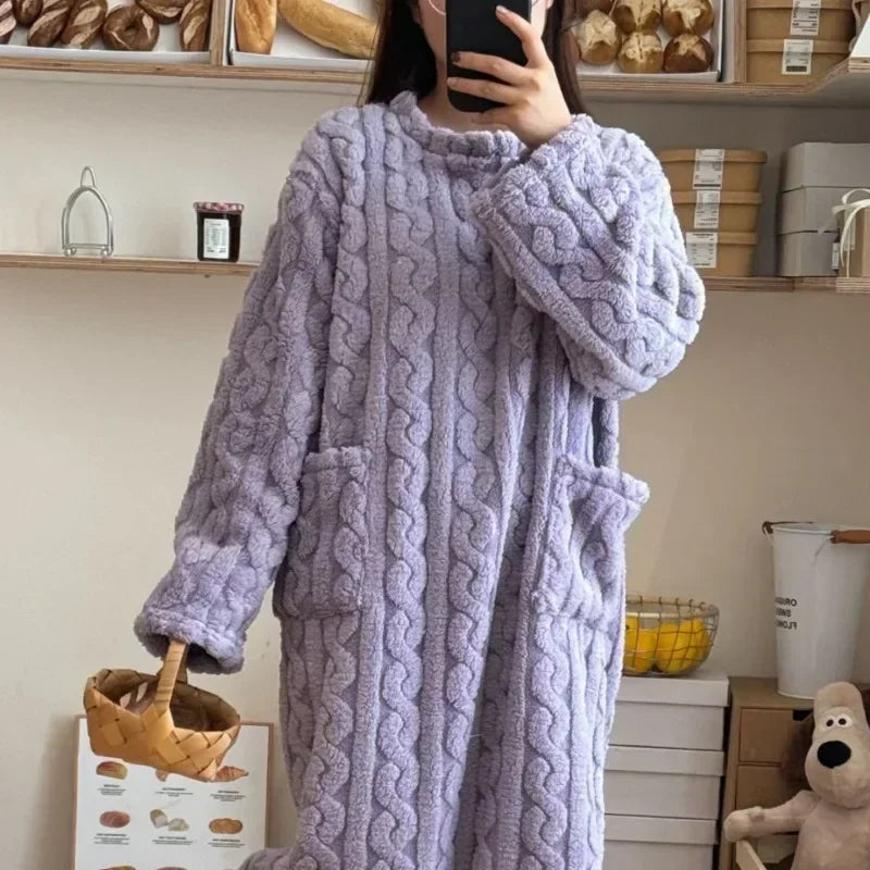 Robe de Nuit Flanelle Hiver