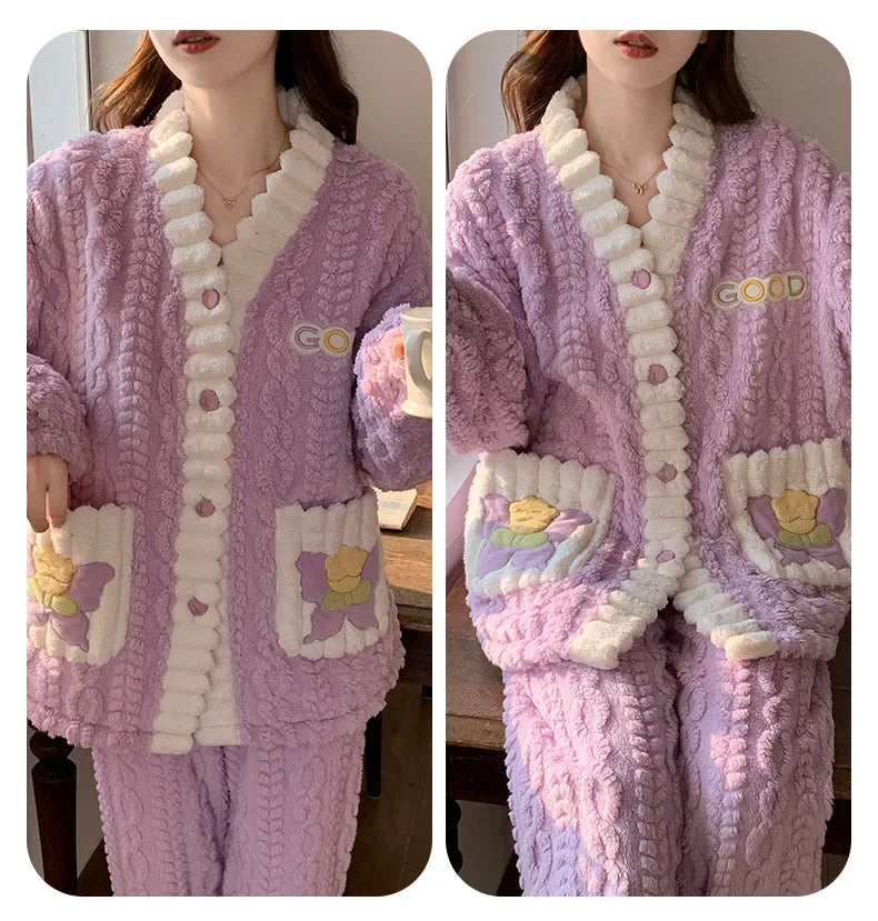 Pyjama Fleece Hiver Luxe