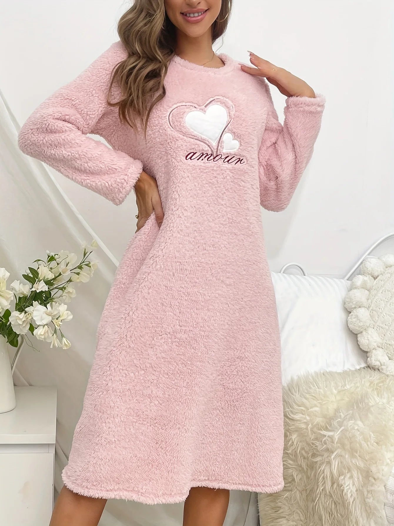 Robe de Nuit Velours Hiver