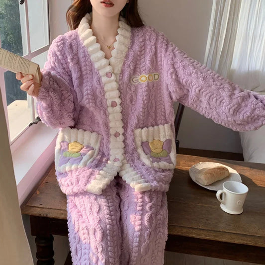 Pyjama Fleece Hiver Luxe