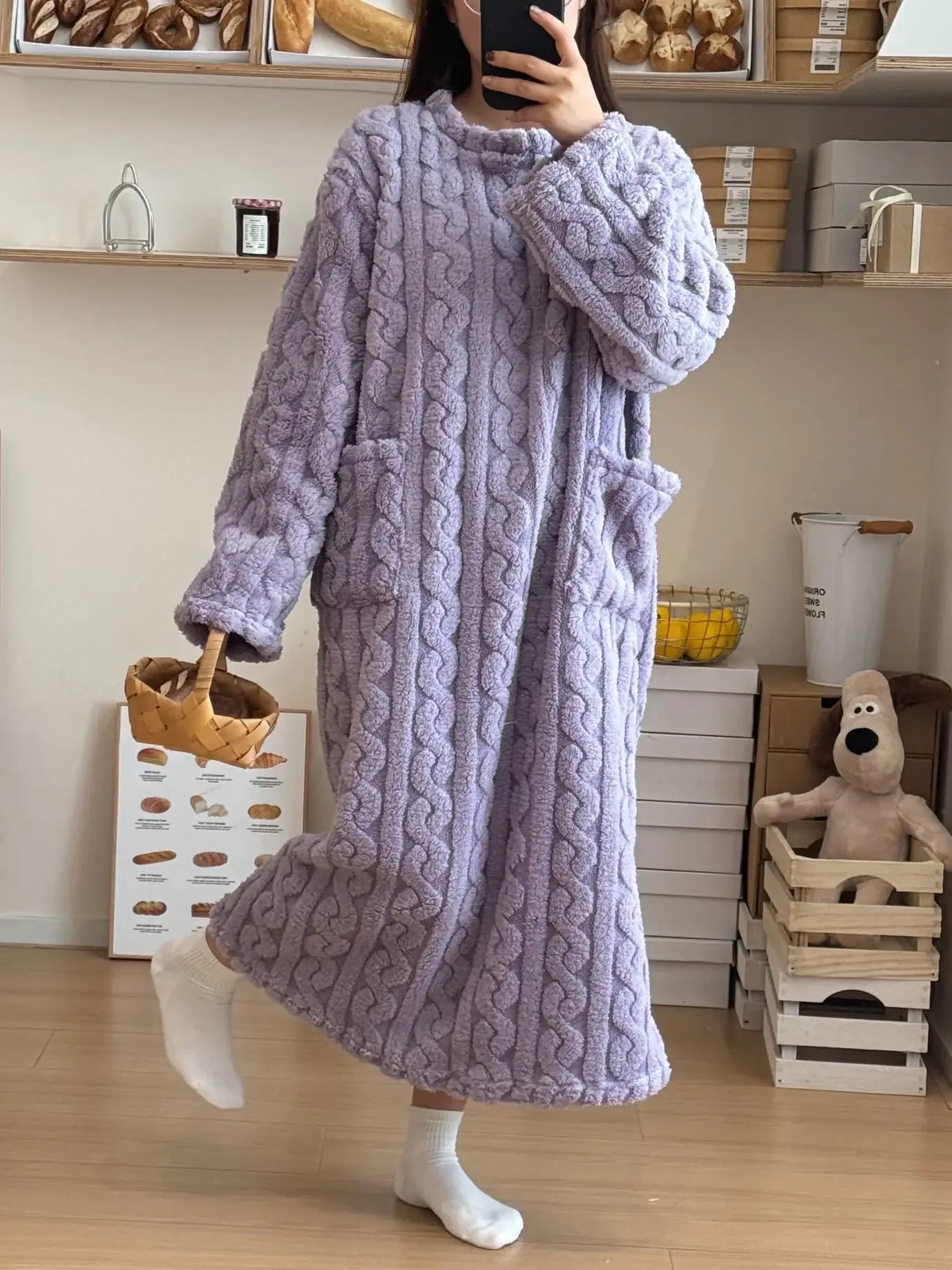 Robe de Nuit Flanelle Hiver
