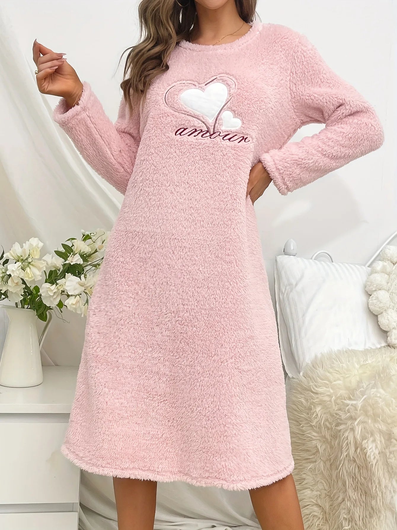 Robe de Nuit Velours Hiver