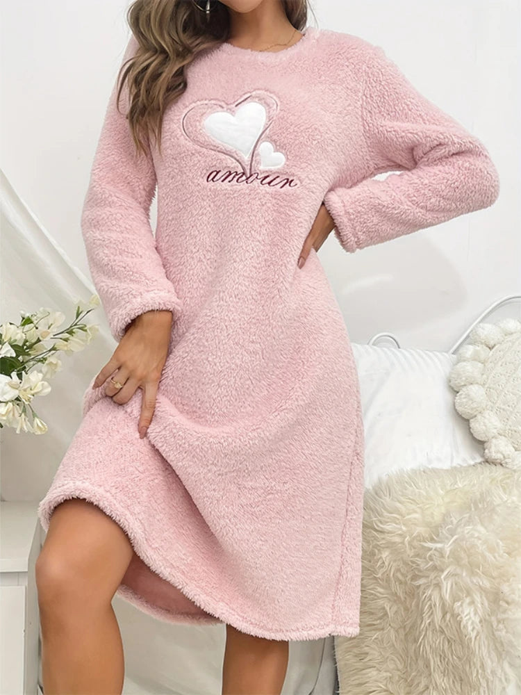 Robe de Nuit Velours Hiver