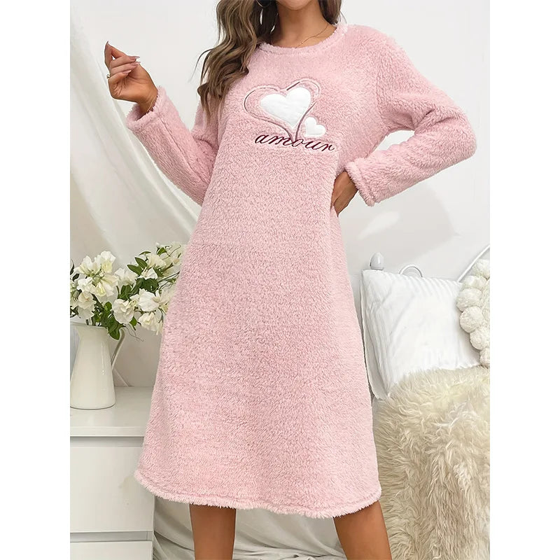 Robe de Nuit Velours Hiver