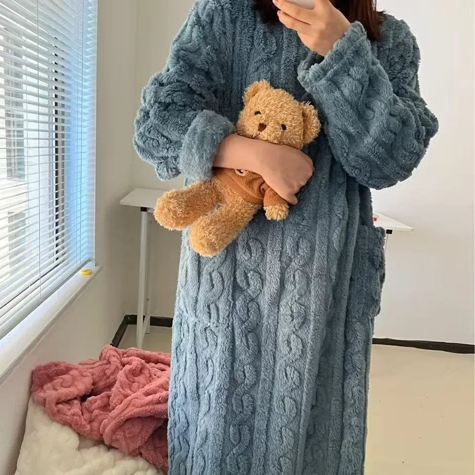 Robe de Nuit Flanelle Hiver