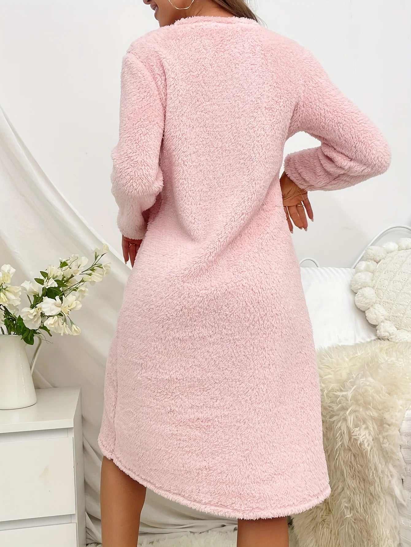Robe de Nuit Velours Hiver