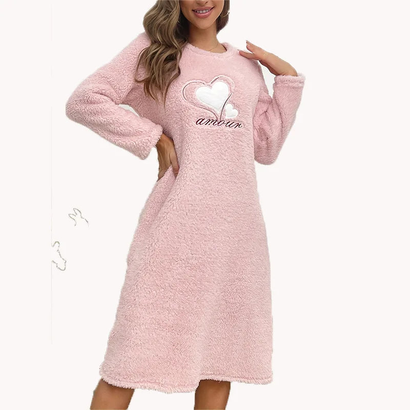 Robe de Nuit Velours Hiver