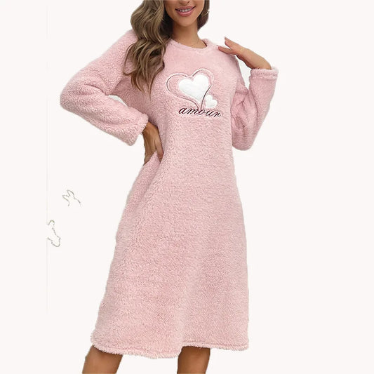 Robe de Nuit Velours Hiver