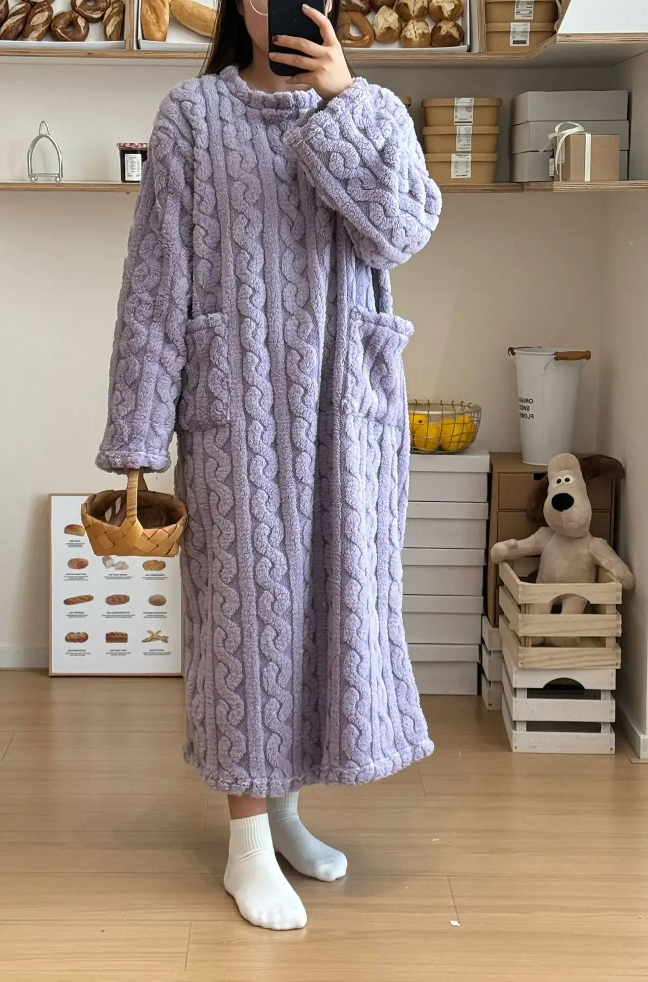 Robe de Nuit Flanelle Hiver